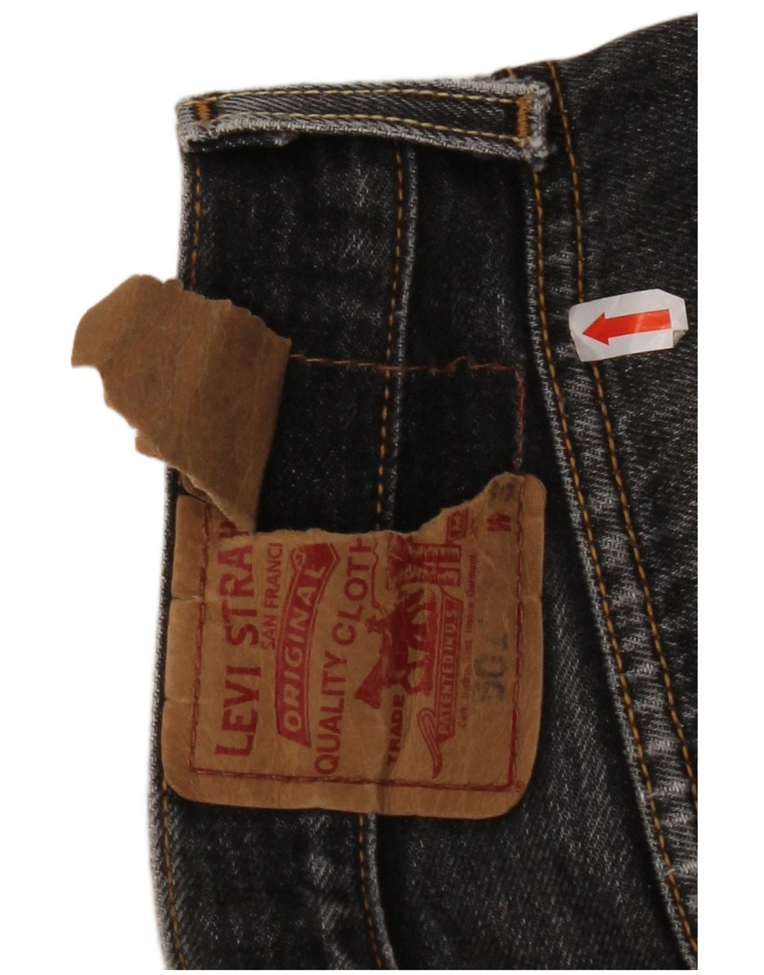 LEVI'S Jeans rectos 501 para hombre W32 L32 Algodón negro