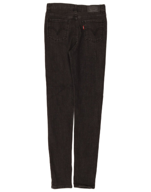 Levi's Vaqueros súper ajustados de cintura alta 720 para niñas 11-12 años W24 L29 Negro