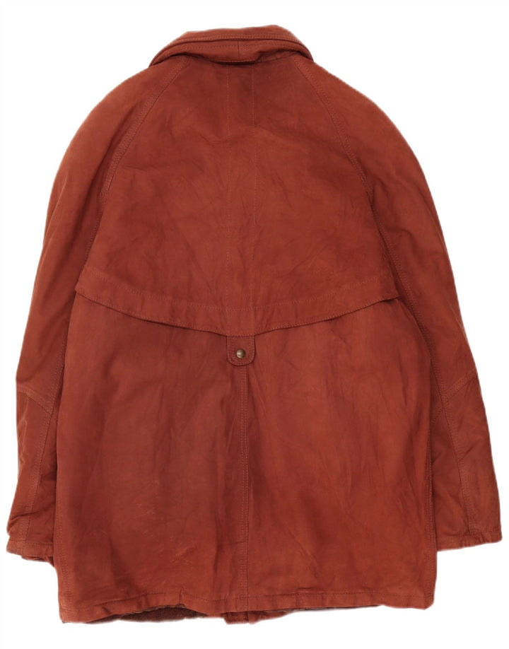Chaqueta de ante vintage para hombre Reino Unido 42 XL Marrón