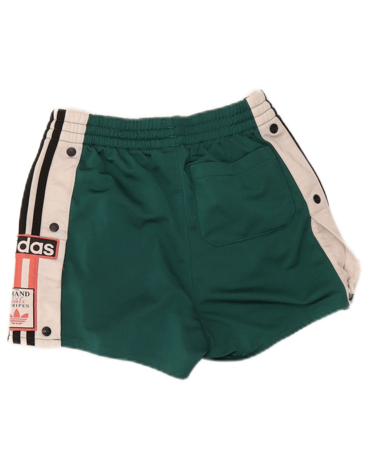 Adidas Mujer Shorts Deportivos Gráficos Poliéster Color Block Verde Medio