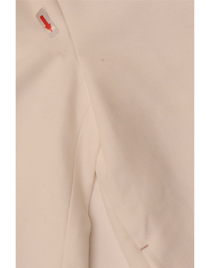 Zara Chaqueta Niña 2 Botones 9-10 Años Algodón Blanco