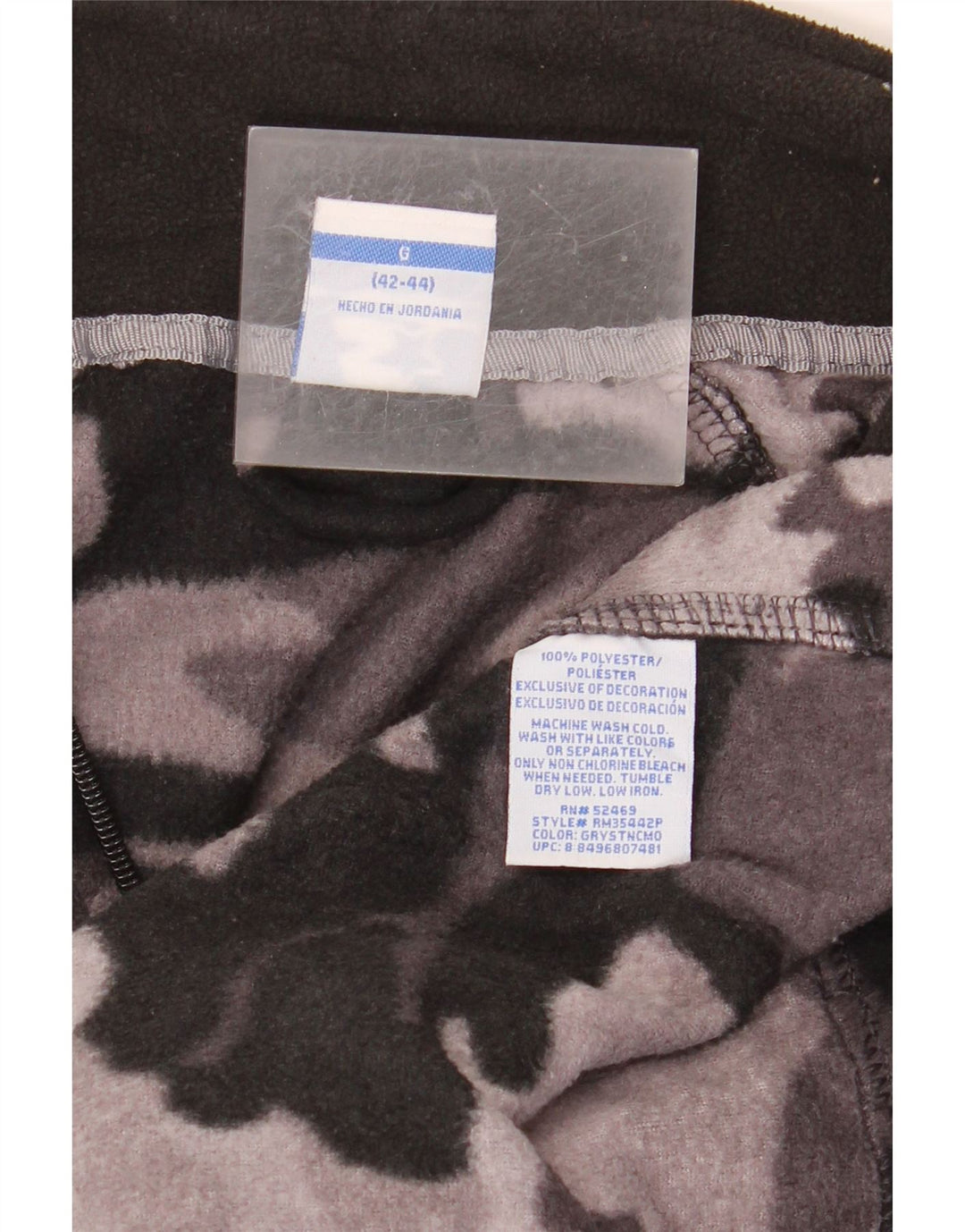 STARTER Chaqueta Polar Hombre UK 42/44 Large Gris Camuflaje Poliéster