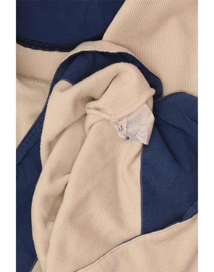 Sergio Tacchini Hombre Top con cuello con cremallera Manga larga Algodón beige medio
