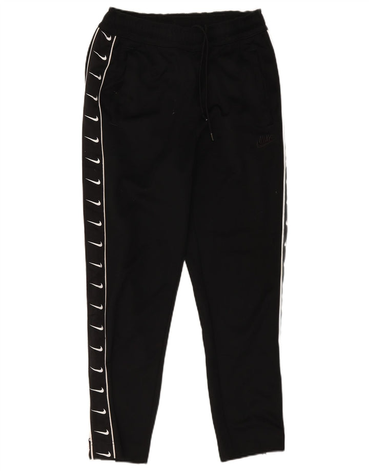 Nike Pantalones de chándal gráficos para mujer UK 10 Small Poliéster negro