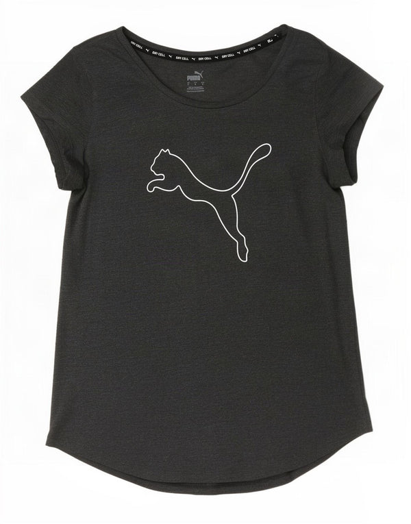 Puma Camiseta gráfica para mujer Top UK 10 Small Grey
