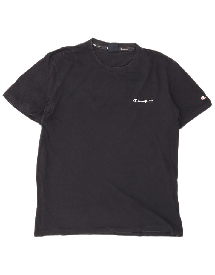 CHAMPION Camiseta para hombre Top Grande Azul Marino Algodón