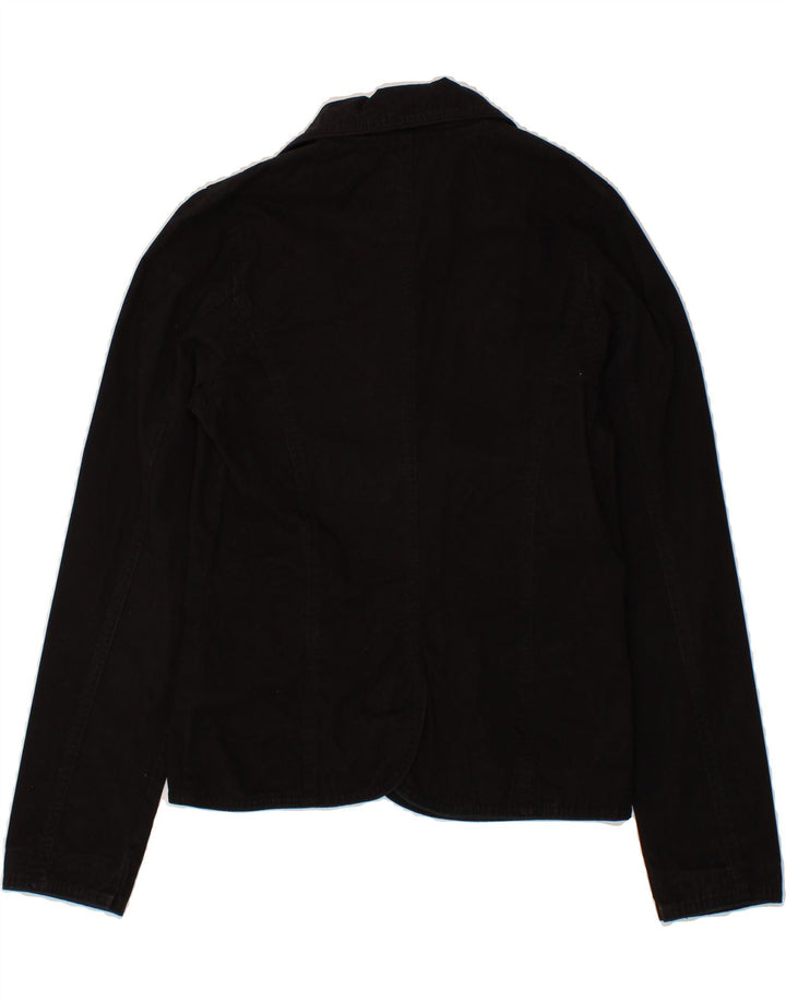 VINTAGE Womens 2 Button Blazer Jacket UK 10 Small Black Vintage Vintage and Second-Hand Vintage from Messina Hembry 