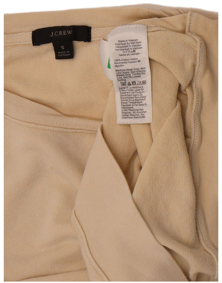 J. Crew - Sudadera corta de gran tamaño para mujer, talla 10, color blanco roto