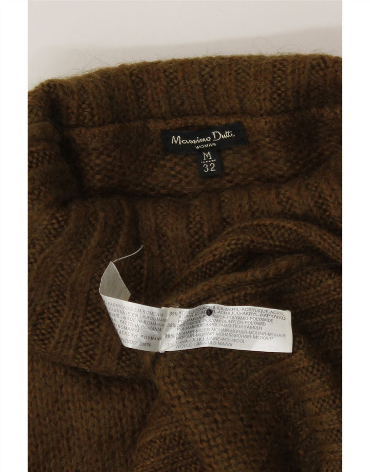 Massimo Dutti Suéter tipo jersey con cuello vuelto para mujer Reino Unido 42 Acrílico caqui mediano