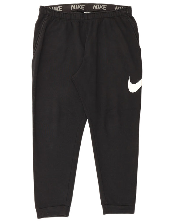 Nike Mujer Dri Fit Graphic Chándal Pantalones Joggers UK 20 2XL Negro