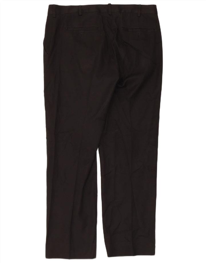 Pantalón chino recto Izod para hombre W34 L32 Poliéster negro