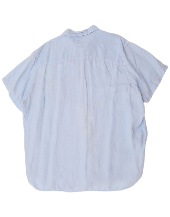 TIMBERLAND Camisa de manga corta de ajuste regular para hombre 3XL Azul