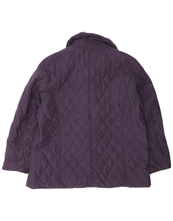 Marks & Spencer Chaqueta acolchada para mujer UK 46 Poliéster morado grande