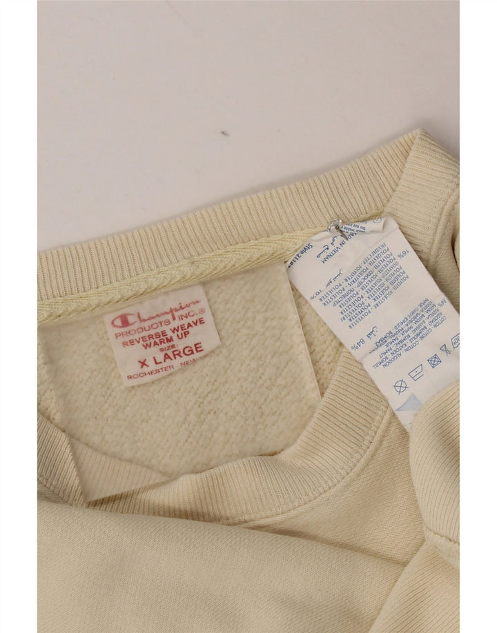 Champion Sudadera Jumper XL Beige Algodón Hombre