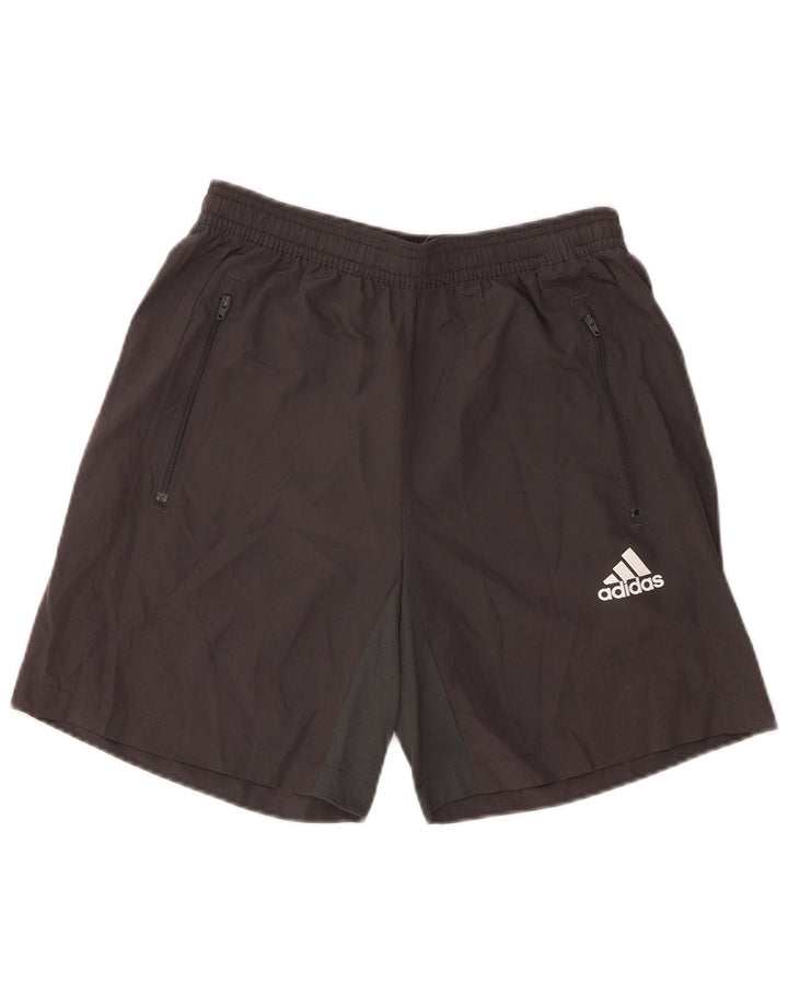 Adidas Mens Aeroready Sport Shorts Pequeño Gris Poliéster