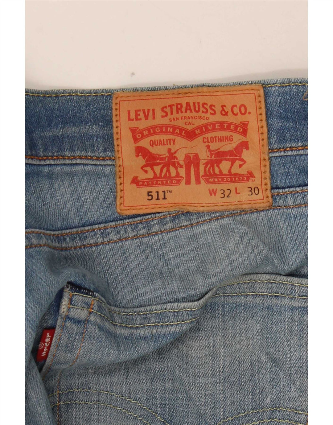 Levi's Hombre 511 Slim Jeans W32 L30 Algodón Azul