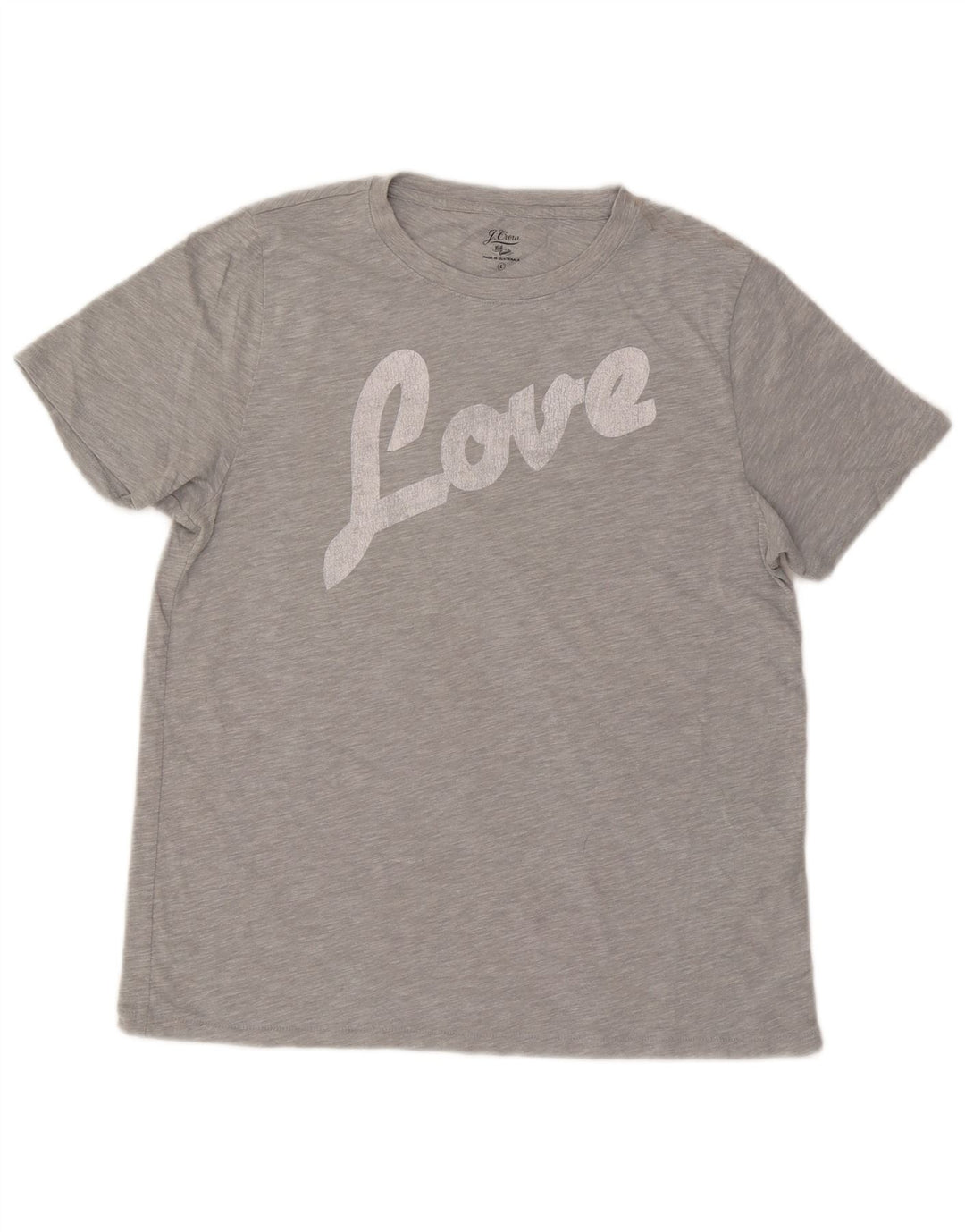 J. CREW Camiseta gráfica para mujer Top UK 46 Algodón gris grande
