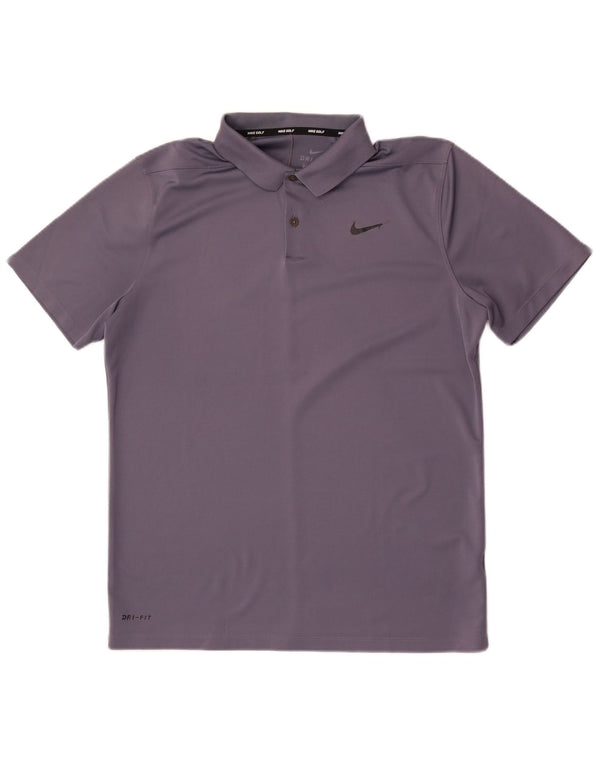 Nike Polo Dri Fit para hombre, talla grande, gris