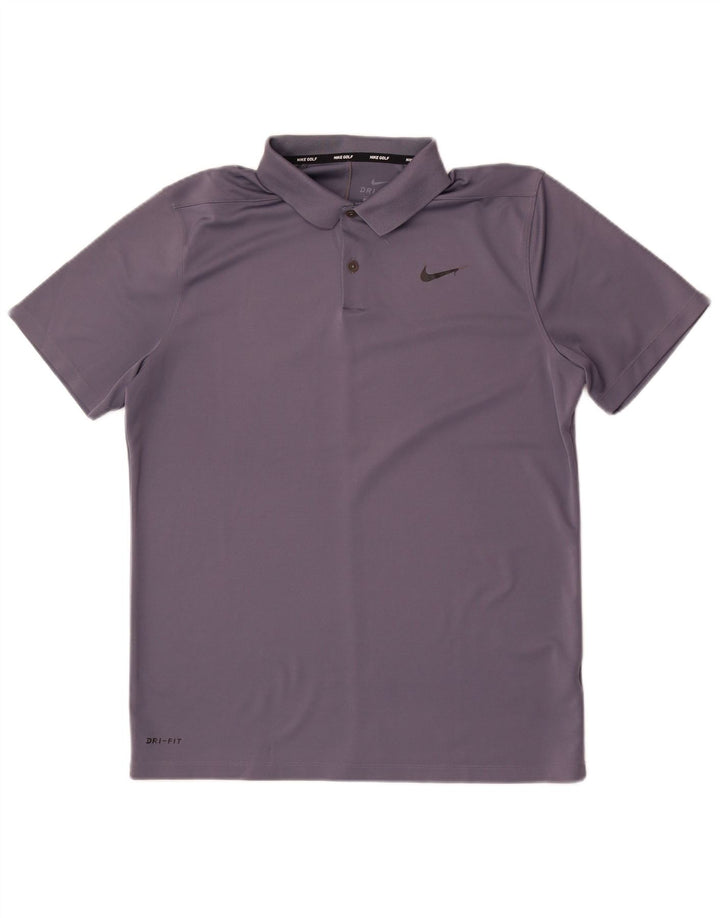 Nike Polo Dri Fit para hombre, talla grande, gris