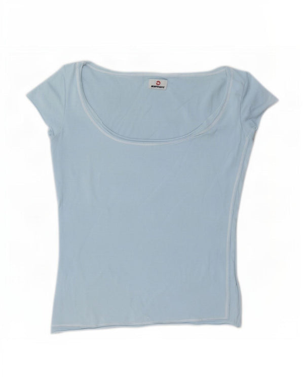 Murphy & Nye Camiseta para mujer Top UK 12 Algodón azul medio