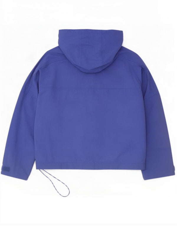 Patagonia Chaqueta impermeable extragrande con capucha para mujer UK 6 XS Nylon azul