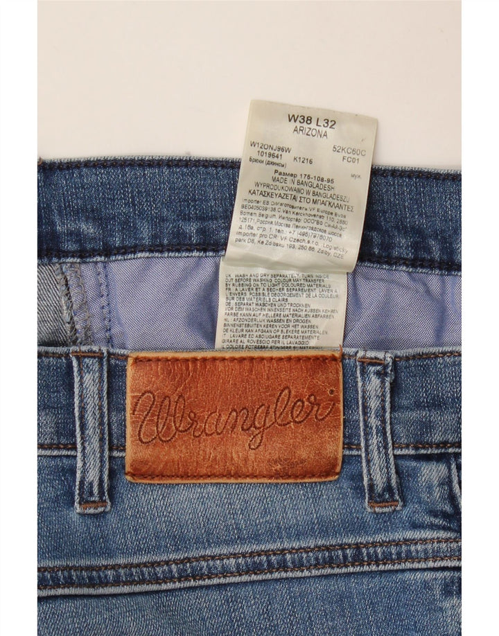 WRANGLER Vaqueros rectos Arizona para hombre W38 L32 Algodón azul