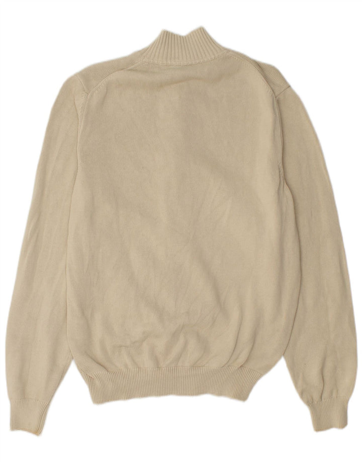 HENRY COTTONS Cárdigan para hombre suéter grande beige algodón