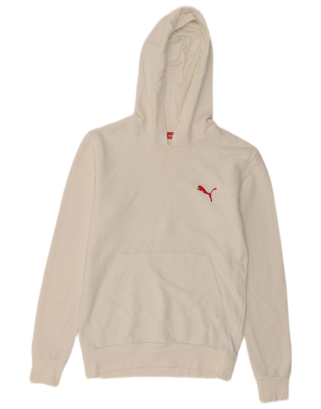 Puma Sudadera con capucha gráfica para hombre XS Algodón blanco