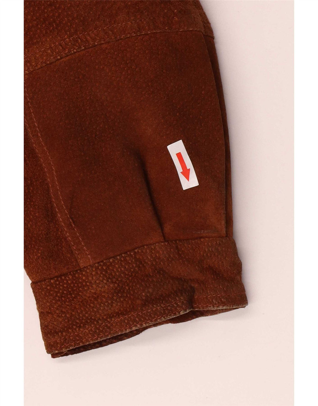 Vintage mujer de gran tamaño con capucha ante Parka chaqueta IT 46 marrón grande