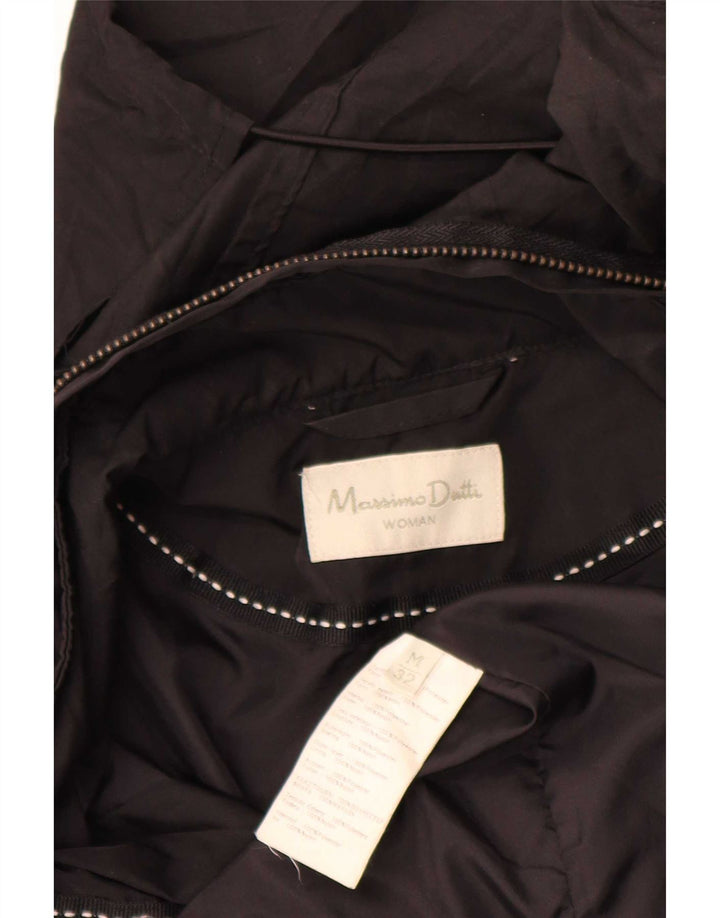 Massimo Dutti Parka con Capucha para Mujer UK 44 Medium Black