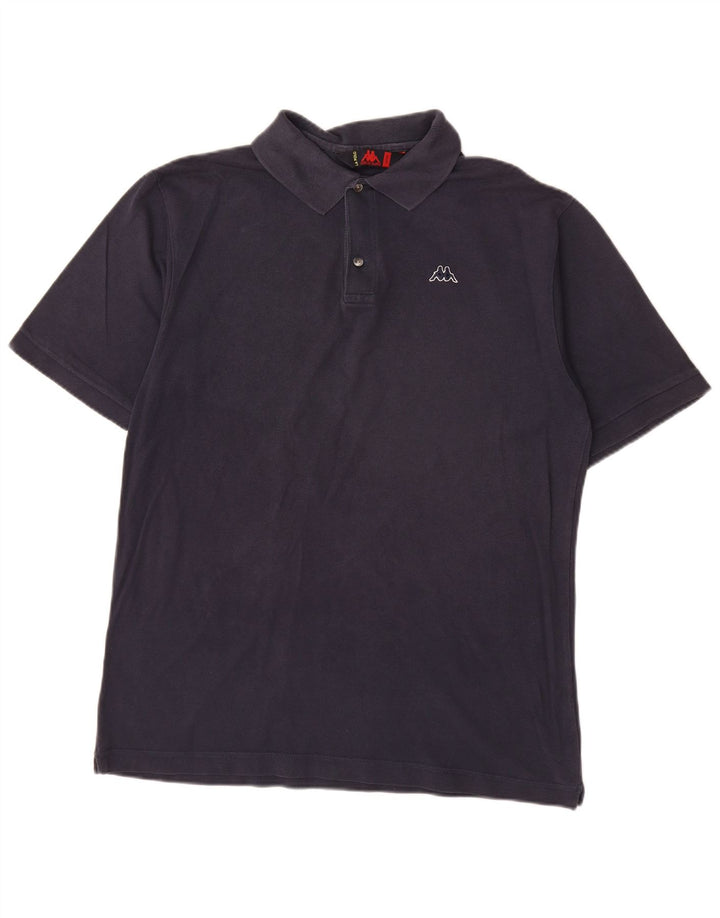 Kappa Polo Hombre Grande Azul Marino Algodón