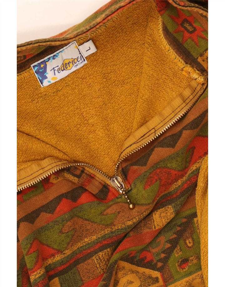 Vintage mujer oversized sudadera jumper Reino Unido 16 grande multicolor