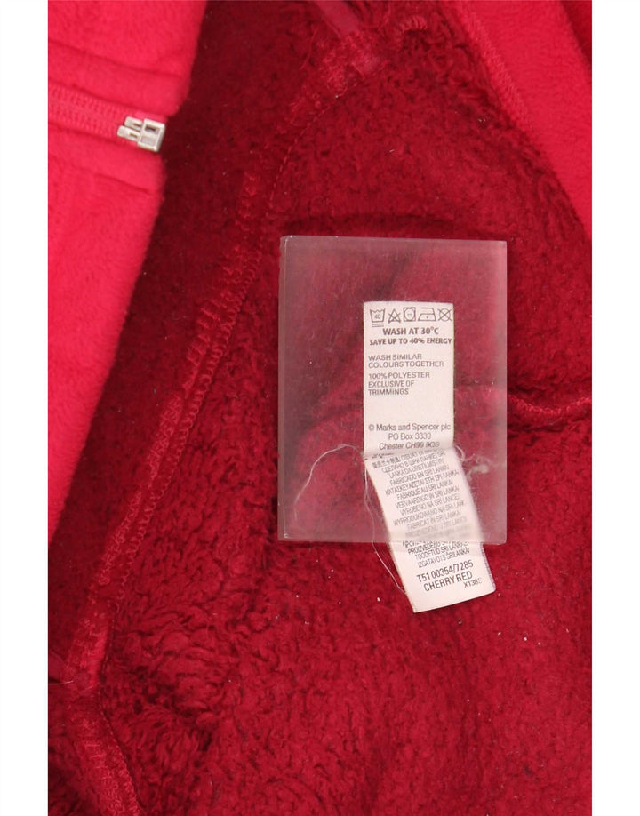 Marks & Spencer Chaqueta polar para mujer UK 20 2XL Poliéster rojo