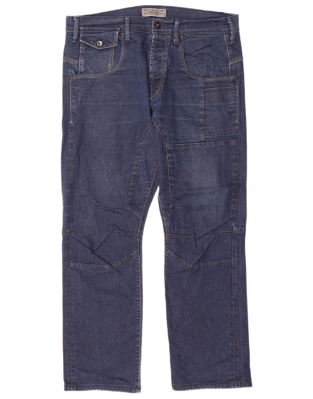 Jack & Jones Vaqueros Rectos Hombre W36 L29 Algodón Azul Marino