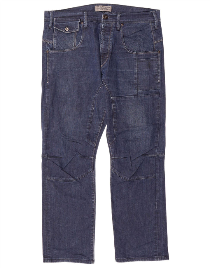 Jack & Jones Vaqueros Rectos Hombre W36 L29 Algodón Azul Marino