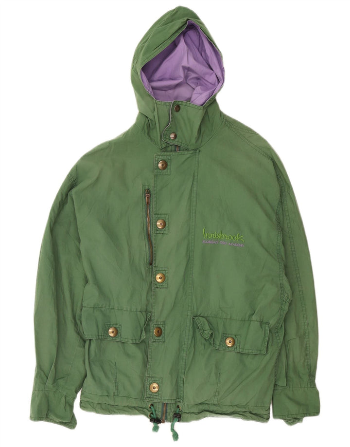 MC Ross Chaqueta utilitaria con capucha para hombre IT 50 Algodón verde grande