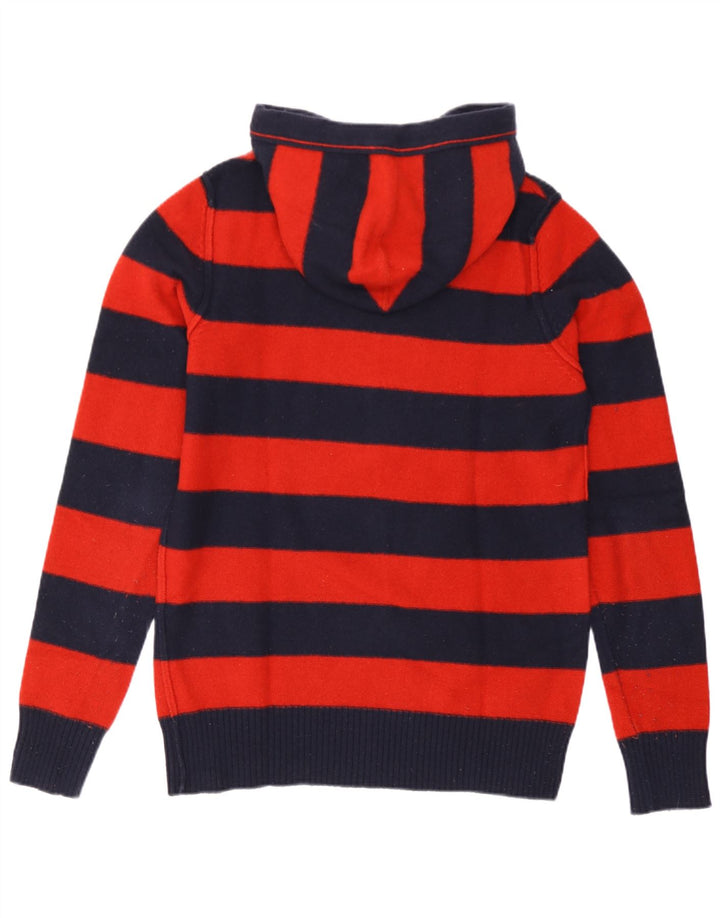 Replay Jersey con capucha y estampado gráfico para hombre, jersey con rayas rojas medianas