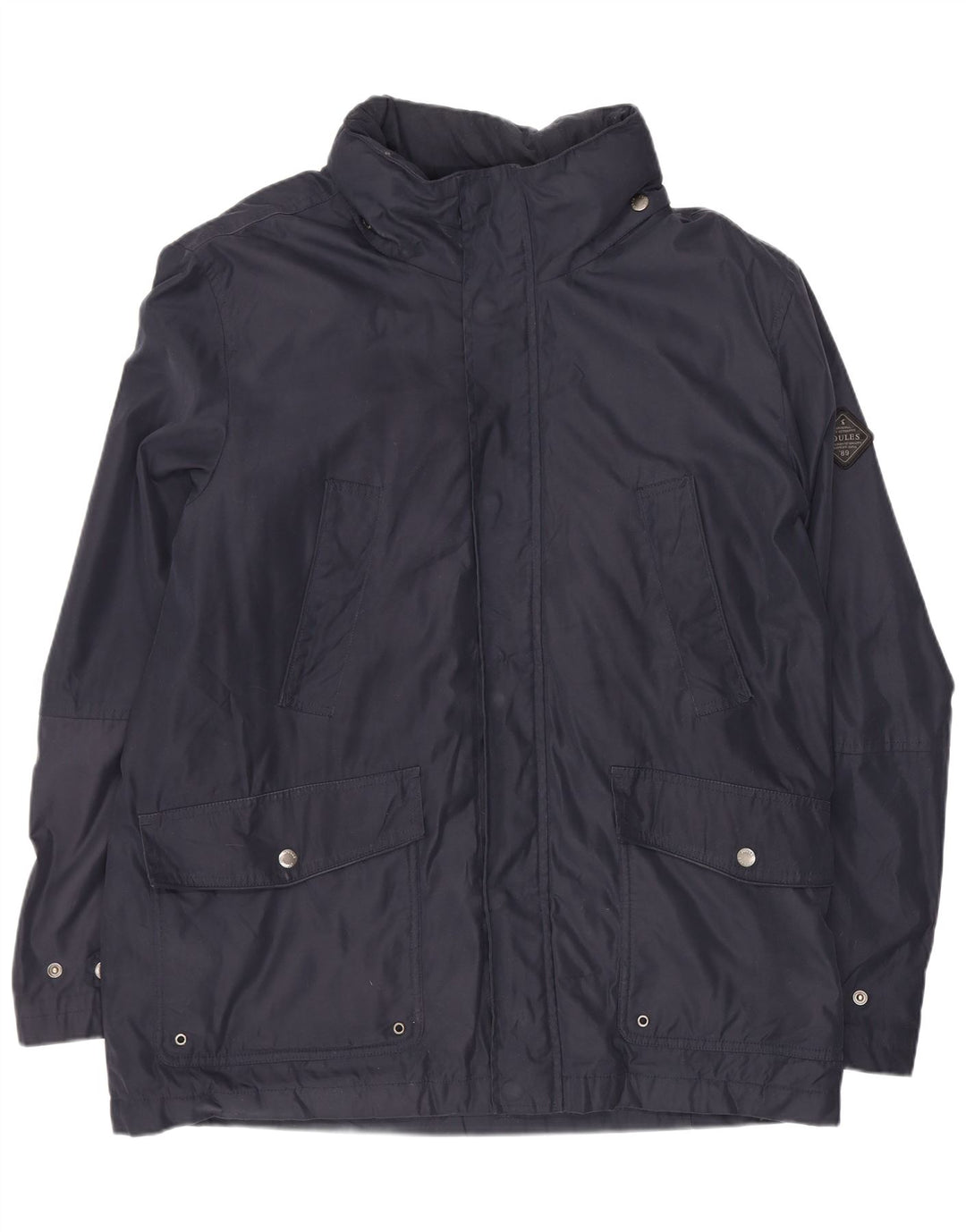 Joules Chaqueta utilitaria con capucha para hombre UK 40 Large Poliéster azul marino
