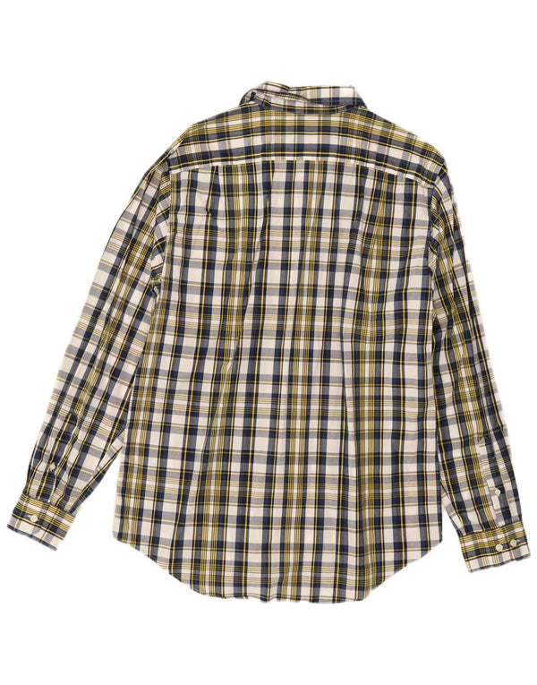 Camisa Nautica Hombre Mediana Cuadros Multicolor Algodón