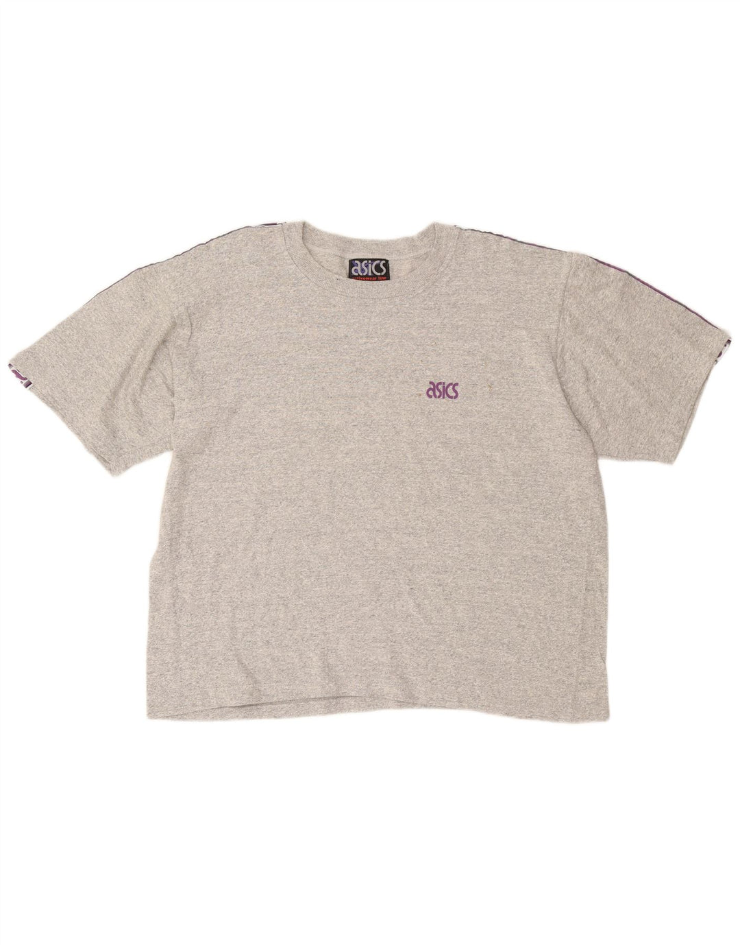 ASICS Camiseta gráfica extragrande para mujer Reino Unido 46 Algodón moteado gris grande