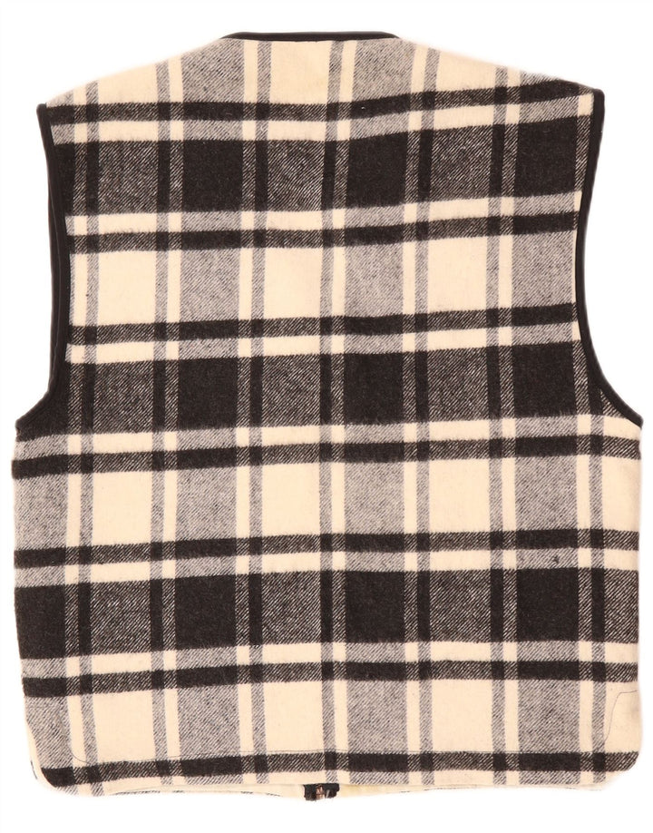 Chaleco para hombre Le Frog UK 38 Medium Black Check Wool