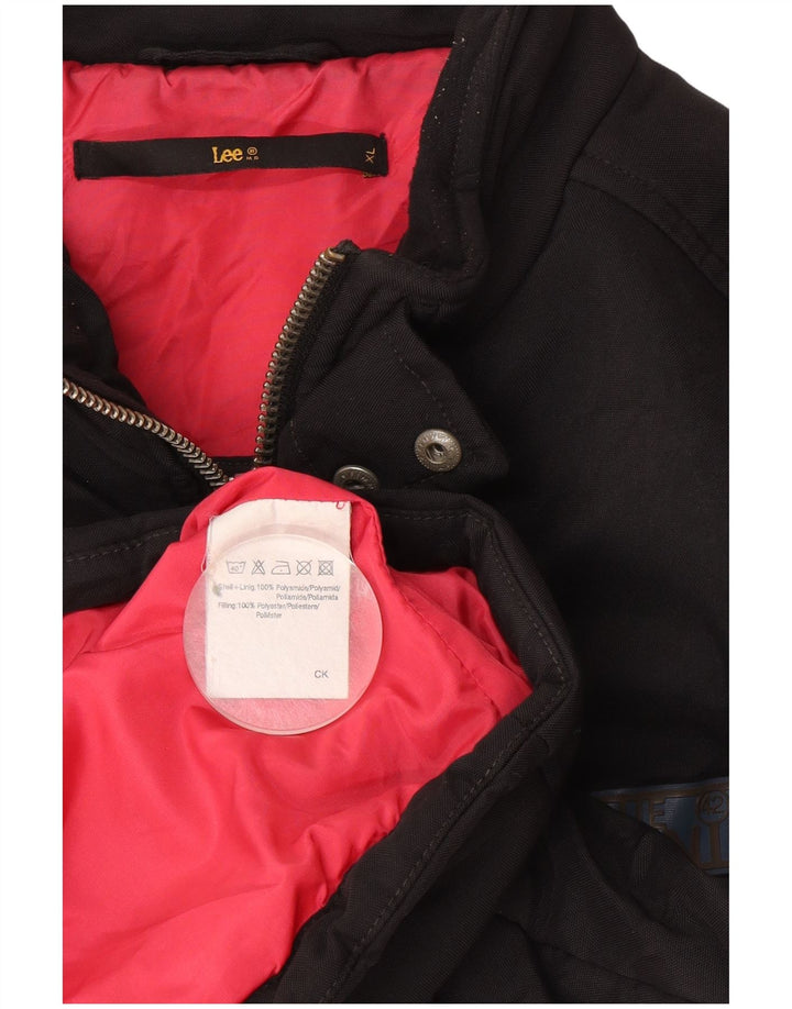 Lee Chaqueta acolchada para hombre UK 42 XL Poliéster negro