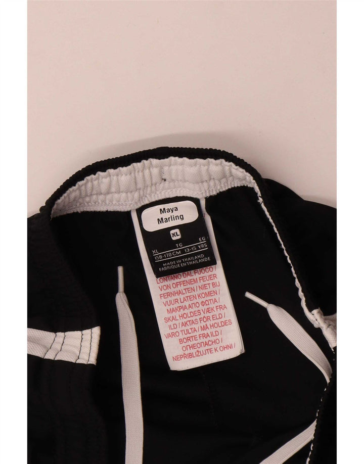 Nike Pantalones de chándal para niño 13-14 años XL Negro Colorblock Poliéster