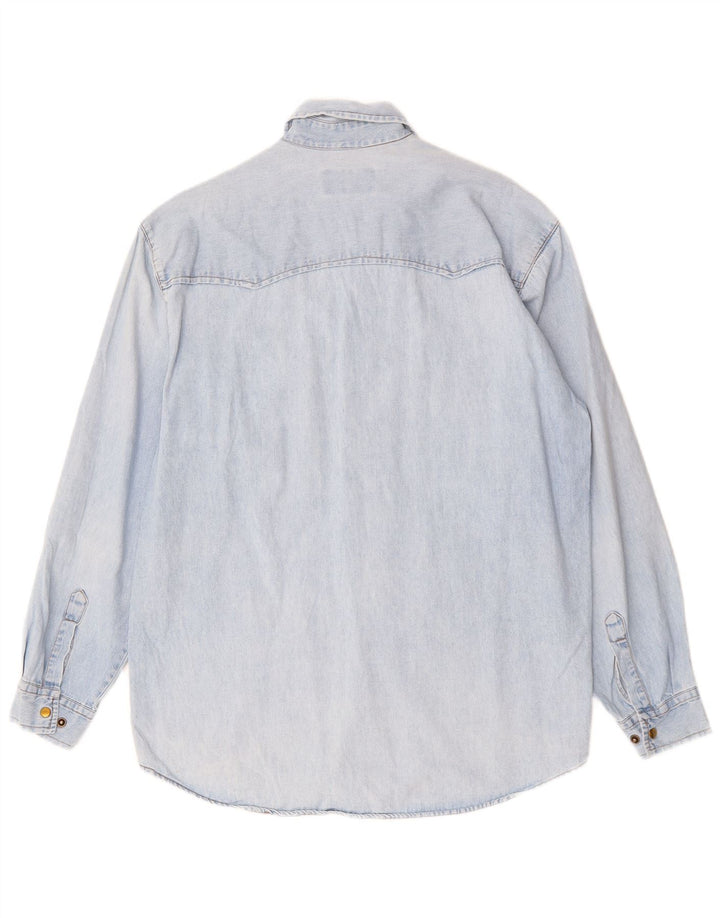 Armata Di Mare Camisa Vaquera Hombre Algodón Azul Medio