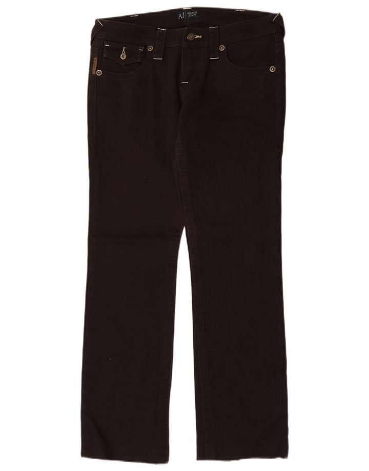 Jeans rectos para mujer Armani W28 L30 marrón de algodón