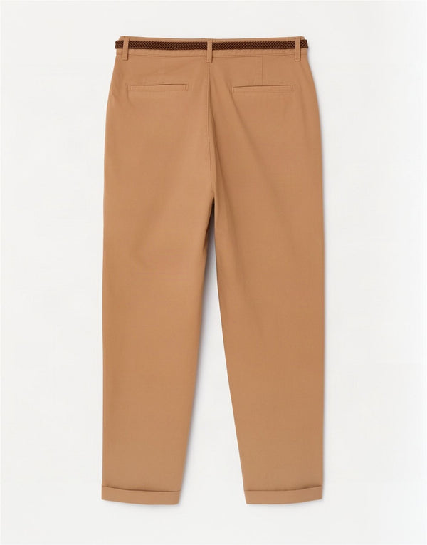 Zara Mujer Pantalones Cortos Cónicos EU 42 Large W32 L26 Algodón Beige
