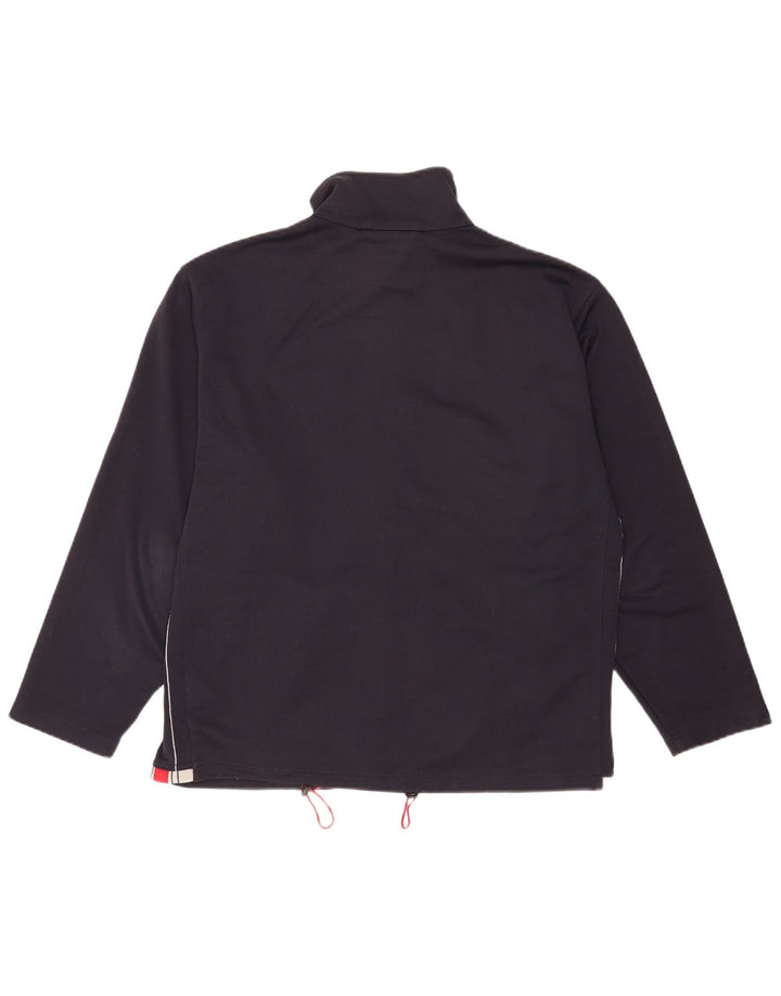 Lotto Mens Regular Fit Chándal Top Chaqueta Grande Negro