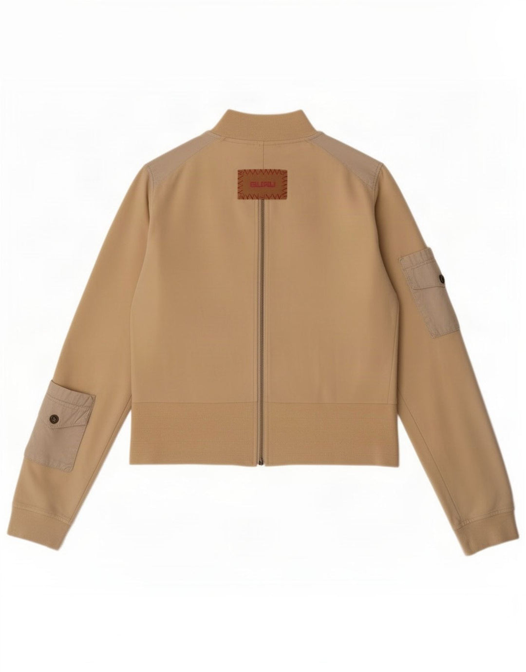 Chaqueta utilitaria para mujer Guru UK 42 Algodón con bloques de color beige mediano