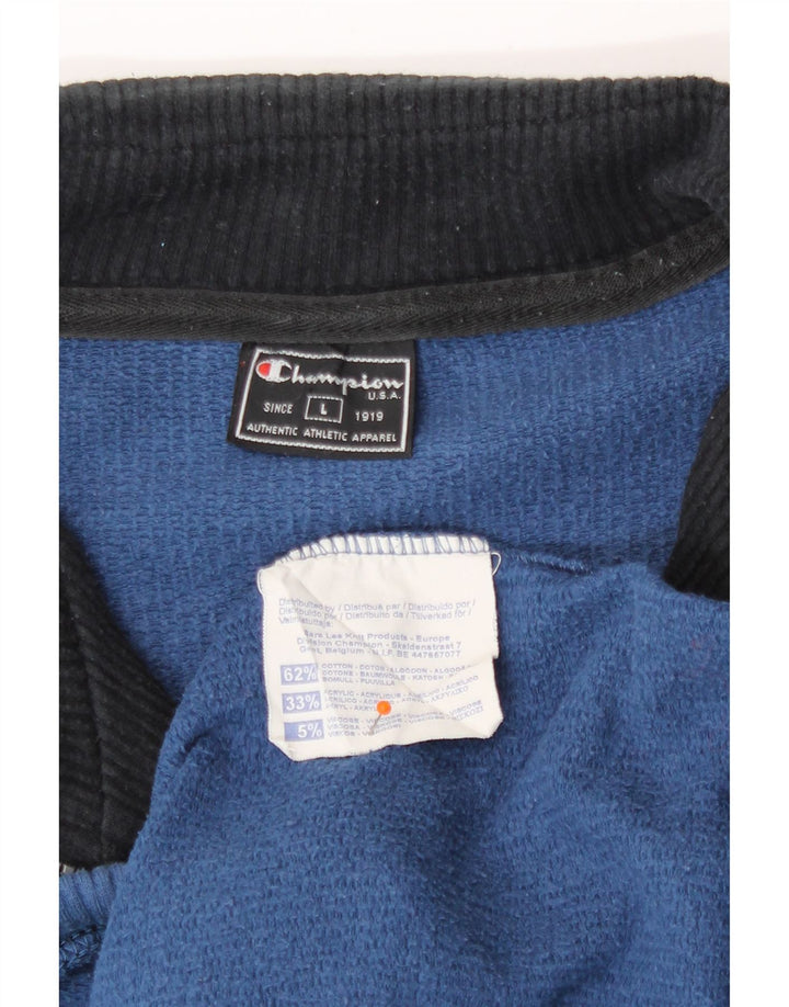 Champion Chaqueta Top De Chándal Con Gráfico Para Hombre Algodón Azul Grande