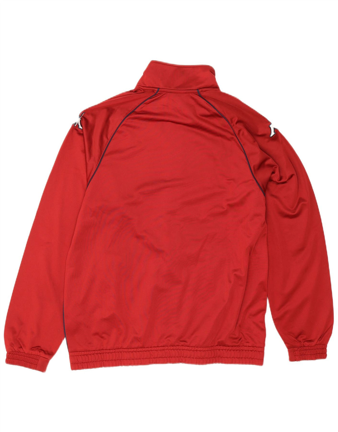 Kappa Mens Graphic Chándal Top Chaqueta Grande Rojo Colorblock Poliéster